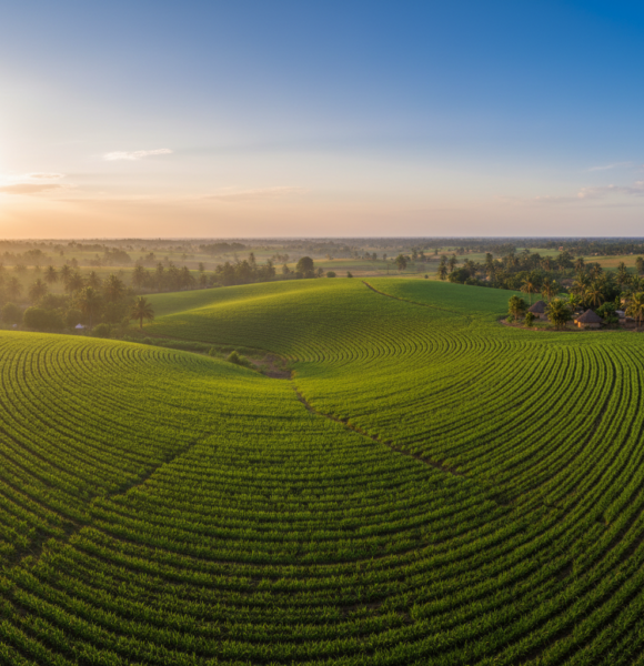 Paysage agricole illustrant la production et la valorisation des ressources