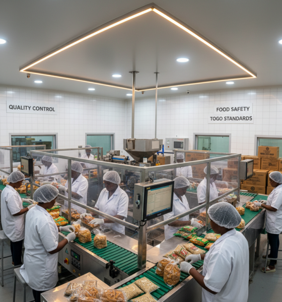 Unité de transformation agroalimentaire illustrant le savoir-faire de SARA SARL