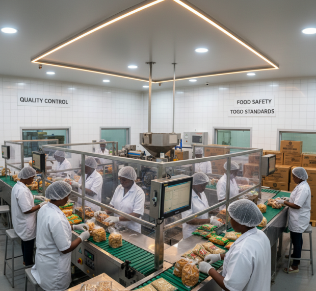 Unité de transformation agroalimentaire illustrant le savoir-faire de SARA SARL