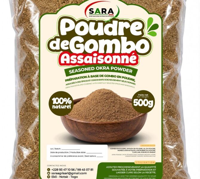 poudre de gombo assaisonée